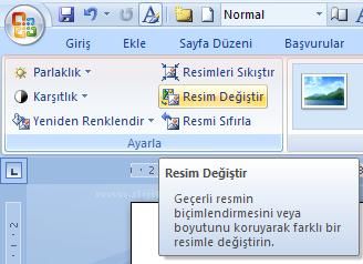 Office 2007 Resim Araçları