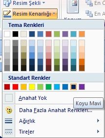 Office 2007 Resim Araçları