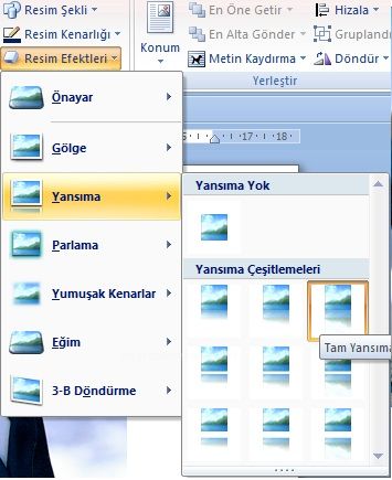 Office 2007 Resim Araçları