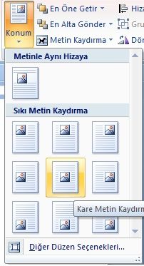 Office 2007 Resim Araçları