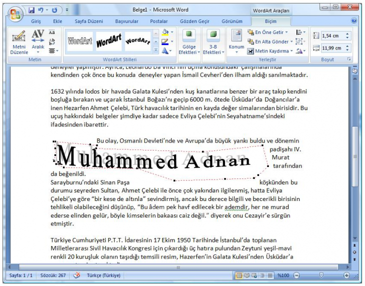 Office 2007 Word Art