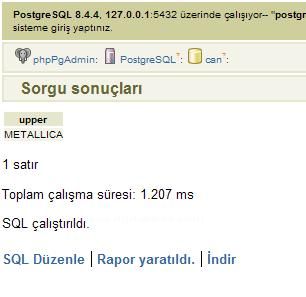 PostgresSQL Veri Tabanında String Fonksiyonları