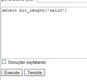 PostgresSQL Veri Tabanında String Fonksiyonları