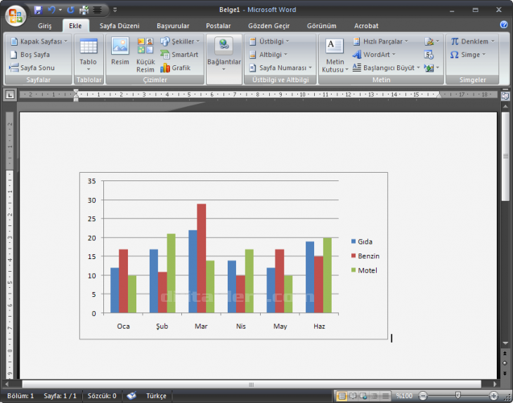 Office 2007 Nesne Ekleme