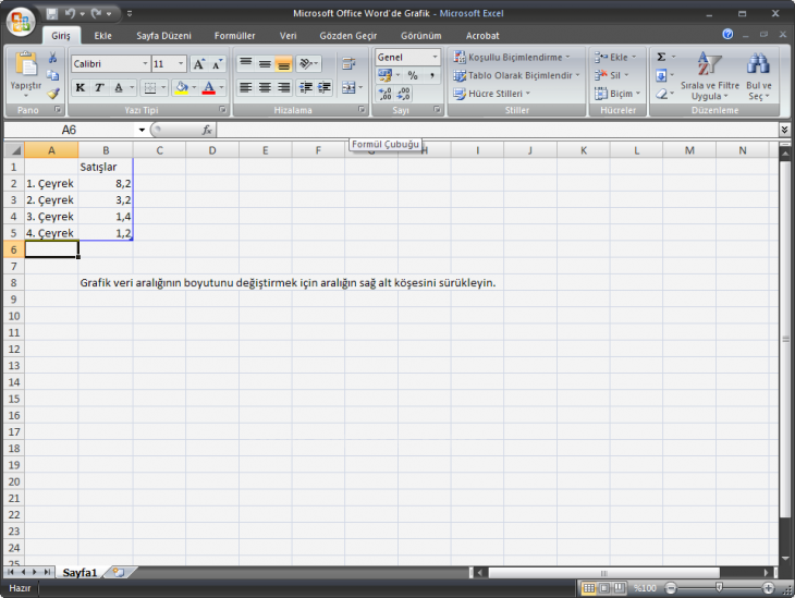 Office 2007 Grafik Eklemek