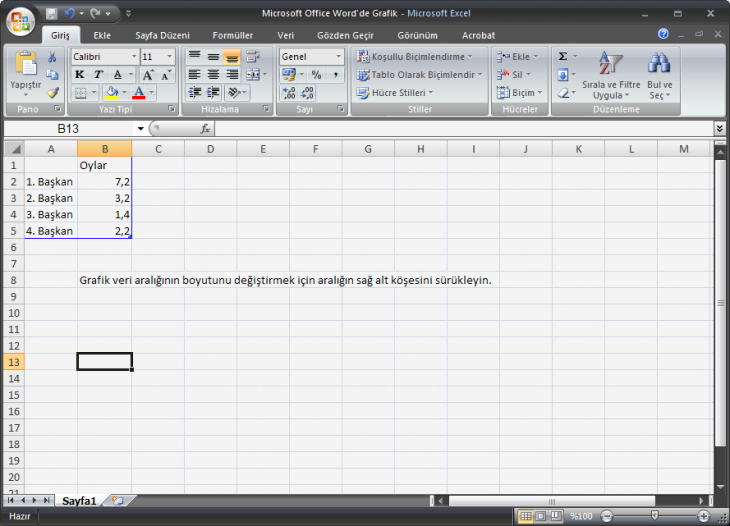 Office 2007 Grafik Eklemek