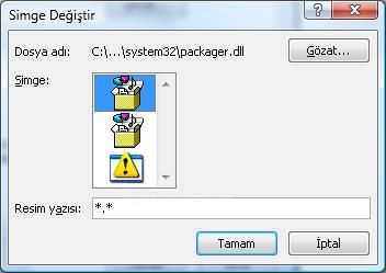 Office 2007 Nesne Ekleme