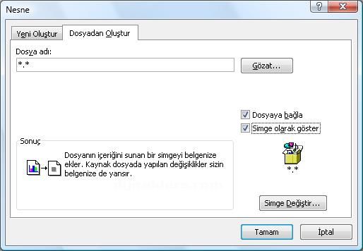 Office 2007 Nesne Ekleme