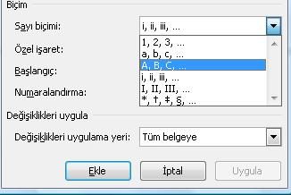 Office 2007 Dipnot Ve Sonnot Eklemek, Dipnot Ve Sonnot Penceresi