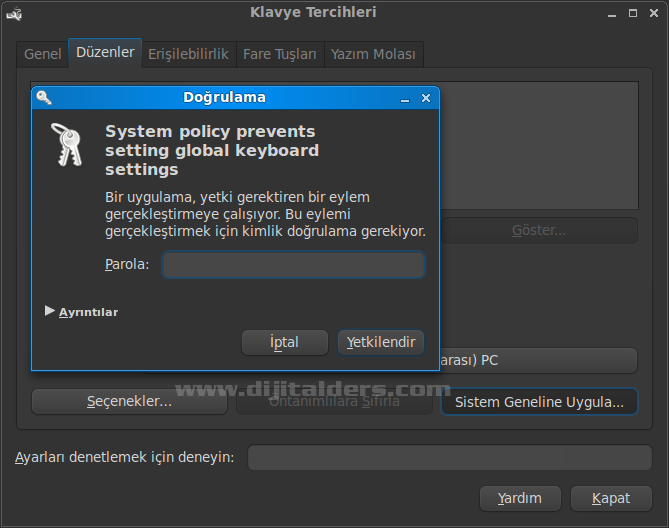 Linux Mİntde Klavye Değişimi