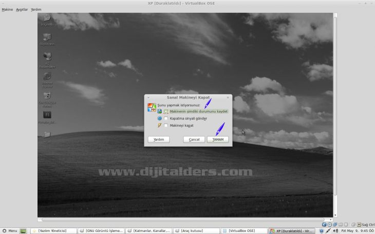 Konu: Virtualbox8216;da Makine Anlık Durumunu Kaydetmek.