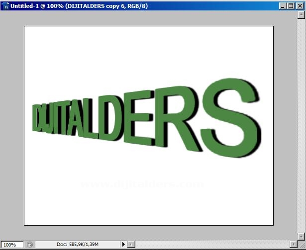 Photoshop Da 3d Yazı Yapımı