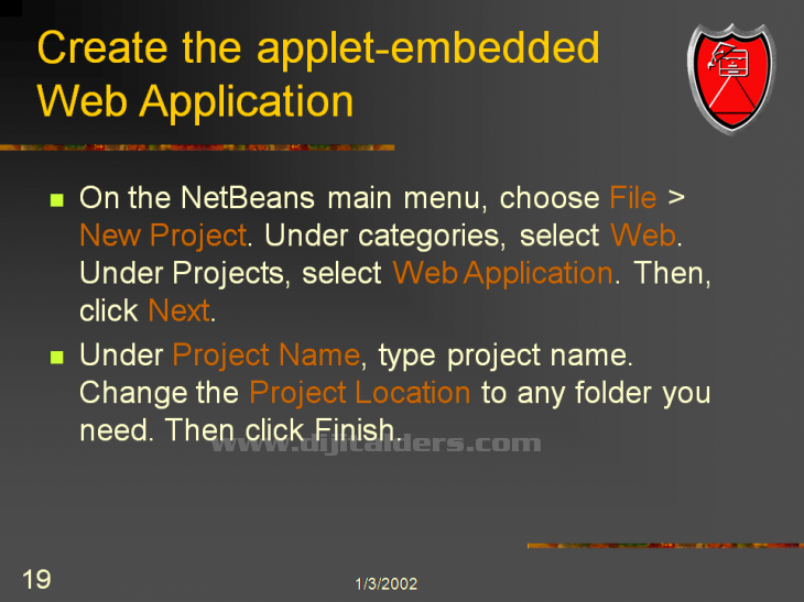 NetBeans IDE'si üzerinden Applet Çalıştırmak