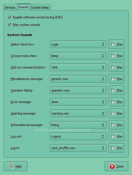 Debian Lenny System Sound (Sistem Sesleri) Problemi