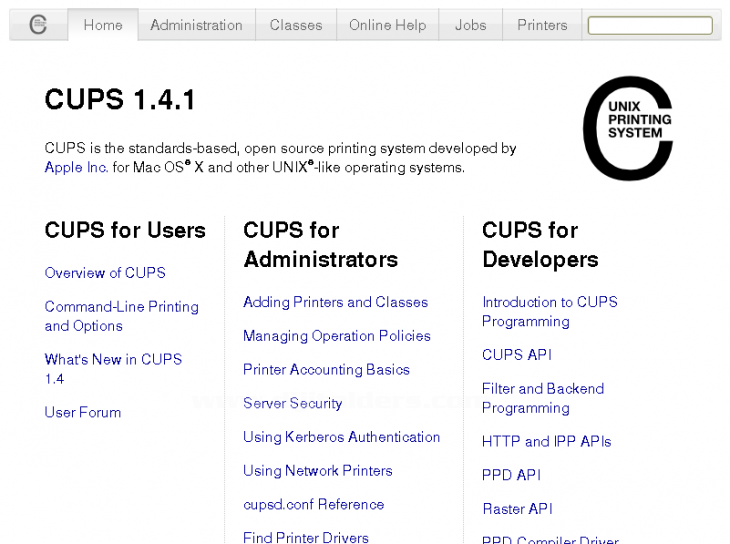 CUPS Unix Printer System