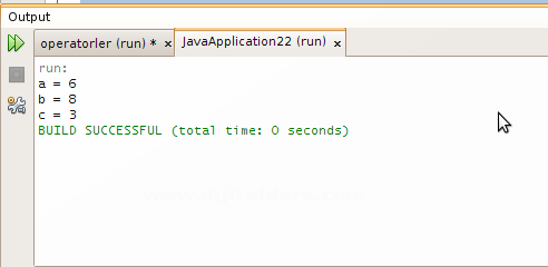 Javada Operatorler