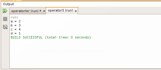 Javada Operatorler