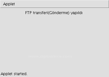 FTP İşlemleri Yapan Applet