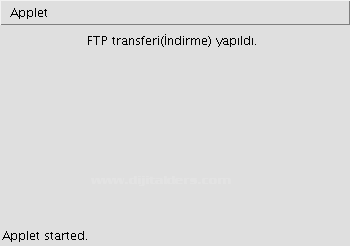 FTP İşlemleri Yapan Applet