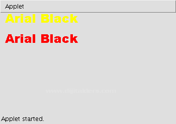 Java Applet Fontlar