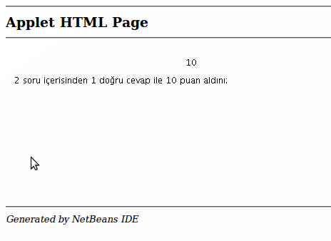 İnternet Üzerinden Sınav Yapabilen Applet Uygulaması