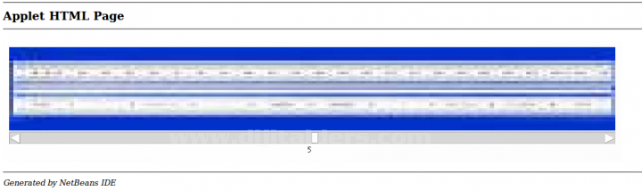 Java Applet ScrrollBar Kullanımı