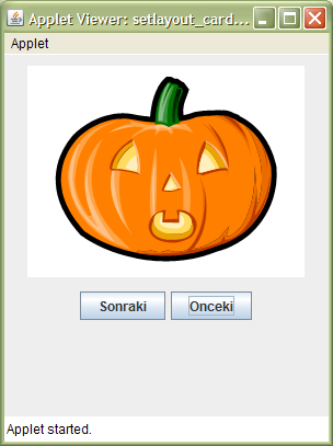 Java Applet Layout Kullanımları