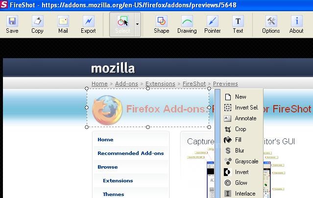 Firefox FireShot Eklentisi
