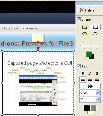 Firefox FireShot Eklentisi