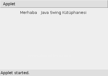 Java Applet Label Eklemek