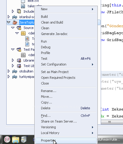 NetBeans IDE üzerinden Applet parametleri tanımlamak