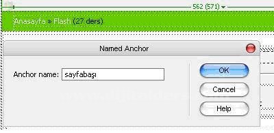 Named Anchor Oluşturma