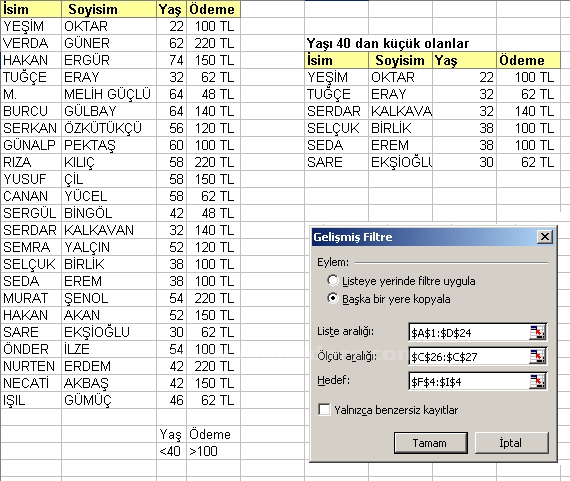 Gelişmiş Filitre (Süz)