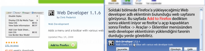 Web Developer Eklentisi Hakkında