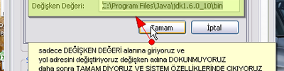 Java İlk Kodlar (jcreator)