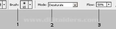 Dodge, Burn ve Sponge Tool
