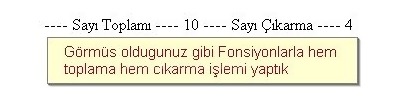 Javascriptte Fonksiyonlar Değer Döndüren Ve Değer Döndürmeyen Fonksiyonlar