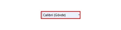 Office 2007 Yazı Tipi Menüsü Ve Araçları