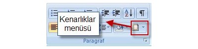 Word 2007 - Kenarlıklar Ve Gölgelendirme