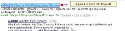 E-okulun Kullanımı Öğrenci - Veli Girişleri