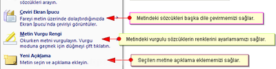 Office 2007 Word Görünüm Menüsü Belge Görünümleri Paneli Tam Ekran Okuma Seçeneği