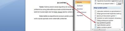 Office 2007 Word Seçenekleri