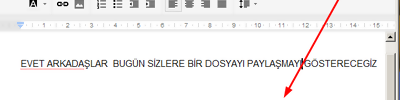 Google Docs Hesabında Paylaş Butonu Tanıtma