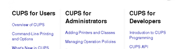 CUPS Unix Printer System