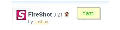 Firefox FireShot Eklentisi