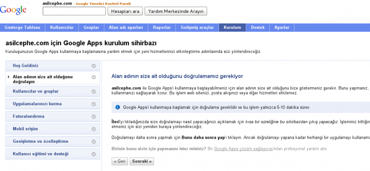 Kurumsal Mail Hizmeti İçin Google Kullanmak