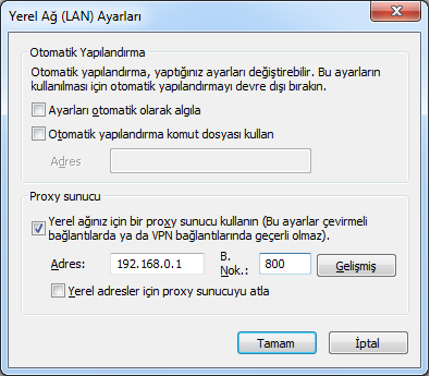 Smoothwall ile Transparent Olmayan Proxy Kullanmak