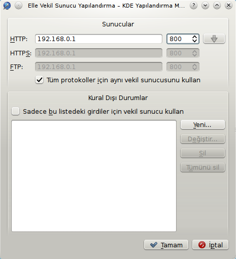 Smoothwall ile Transparent Olmayan Proxy Kullanmak