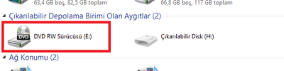 Windows 8 CD-DVD Görmeme Sorunu