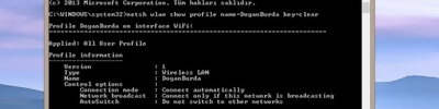 Wi-Fi Parolasını Komut Satırından Öğrenmek